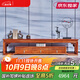 一善一品 紅木家具 非洲花梨（學(xué)名：刺猬紫檀）實(shí)木簡(jiǎn)約客廳整裝古典藝術(shù)地柜家具 2.0米電視柜