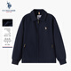 U.S. POLO ASSN.保羅外套男秋季翻領(lǐng)商務(wù)休閑夾克男士行政通勤防風(fēng)男裝