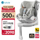 路途樂(lè )（lutule）兒童安全座椅汽車(chē)用嬰兒車(chē)載0-4-12歲360旋轉iSize 樂(lè )智月巖灰