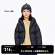 little MO&Co.加厚-童裝女童連帽兒童羽絨服男童洋氣保暖外套防寒服 黑色 100 110/52
