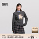 森馬（Semir）毛衣女提花衣服趣味潮流2024冬季圓領正肩毛衫甜酷風109724107008