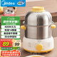 美的（Midea）【國(guó)家補(bǔ)貼】煮蛋器蒸蛋器雙層14顆蛋家用自動(dòng)斷電迷你雞蛋羹神器防干燒不銹鋼便攜式MZ-ZDE1602
