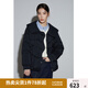 獨束大碼女裝減齡寬松直筒H型羽絨服女冬新款櫻桃谷白鴨絨羽絨外套 墨染黑 L (尺碼：2)