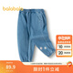 巴拉巴拉兒童長(cháng)褲女童褲子春時(shí)尚刺繡牛仔褲 牛仔中藍88201 110 cm