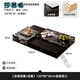 莎慕希（SHAMUXI）2025新款巖板茶幾威尼斯棕客廳沙發(fā)家用創(chuàng  )意魔方邊幾帶儲物可定制 【寶格麗黑+純黑】120*80*30cm