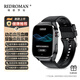 瑞德羅曼不扎針測血糖智能手表藍牙通話(huà)尿酸血脂血壓血氧心率體溫體脂監測心電圖睡眠運動(dòng)健康 黑盤(pán)黑膠 藍牙通話(huà)/血壓/血糖/血脂/尿酸/心電圖