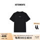 VETEMENTS270g重磅精梳棉純棉100%男士高檔輕奢短袖t恤女潮牌半袖 65352007 黑色 M