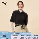 彪馬（PUMA）純色商務(wù)夏季短袖T恤POLO衫男女新款休閑翻領(lǐng)上衣 690644 黑色-01 L (180/100A)