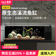 德克（D&A）溪流缸客廳生態(tài)缸桌面魚(yú)缸全套一體缸自循環(huán)免換水家用小型造景缸 北溪1號-黑（架燈款） 81.2x31.2x32cm