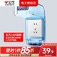 公牛防水盒衛(wèi)生間智能馬桶插座專用開(kāi)關(guān)86型戶外室外浴室粘貼式防濺盒 G12白正五孔帶加厚版防水盒