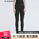 S.DEER圣迪奧女裝時(shí)尚松緊打底鯊魚(yú)緊身長(cháng)褲S22180801 深灰/97 M 165
