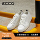 愛(ài)步（ECCO）休閑板鞋男 潮流厚底復古增高男鞋牛皮 街頭ACE856814 HL 白色85681450874 42 建議選購大一碼