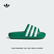 adidas ADILETTE 24舒適拖鞋男女新款阿迪達(dá)斯官方三葉草   綠色/白色   42