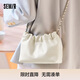 森馬（Semir）斜挎包溫柔軟糯單肩包云吞包可愛純色女包生日禮物105324153024
