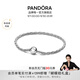 潘多拉（PANDORA）[陳麗君同款]原點(diǎn)蛇骨手鏈銀色扭轉繩結素鏈DIY中性生日禮物 銀色 18CM