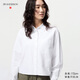 優(yōu)衣庫女裝/男女同款牛津紡箱型襯衫/長(cháng)袖襯衣空調衫合作款479974 479974/00白色 S /155/80A