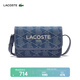 LACOSTE法國鱷魚(yú)女士25春夏新款時(shí)尚提花翻蓋斜挎包|NF5012HK Q74/藍色