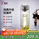 希諾（HEENOOR） 雙層玻璃杯男士辦公高檔送禮禮盒泡茶濾網(wǎng)耐高溫大容量商務(wù)水杯 升級-抗菌版410ml