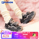 FILA FUSION斐樂潮牌女鞋BIANCO厚底潮鞋硬糖鞋跑步鞋 鍛鐵灰/黑舞鞋-FT 36