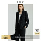 LILY2025秋新款修身收腰氣質(zhì)商務(wù)通勤高級(jí)感黑色西裝外套女西服 510黑 M