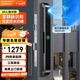 IRONGENERAL鐵將軍3D人臉識別戶(hù)外智能鎖全自動(dòng)斷橋鋁防水斷橋鋁指紋鎖商戶(hù)鎖 黑-人臉貓眼遠程
