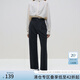范思藍恩23FS14386時(shí)髦通勤九分休閑褲女冬新款顯高顯瘦褲子 灰色 M