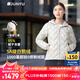 君羽戶(hù)外超輕羽絨服情侶款1000蓬松度連帽中厚保暖鵝絨夾克 C52049 冰川白-女款 L 推薦男136-150斤/女111-120斤