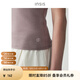 INSISFEMME棉感2025夏季新款磨毛經(jīng)典圓領(lǐng)小飛袖修身T恤上衣女 西雅圖紫 L