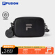 FILA FUSION斐樂背包2025新品情侶時尚挎包相機包單肩包小包 深黑-BK XS