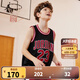 NIKE JORDAN 耐克AJ童裝男童23號籃球服背心2025夏季網(wǎng)眼透氣兒童衣服 正黑色 150 /72 【建議身高140-152cm】