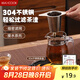 美廚（maxcook）304不銹鋼茶漏 過濾網(wǎng)濾茶器茶濾泡茶器茶隔茶葉茶水分離MCPJ7107