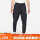 耐克（NIKE）男運動(dòng)褲 夏季薄款 梭織束腳休閑褲 舒適百搭 DD5311-010 黑 XL