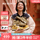 森達(dá)高幫休閑鞋女2025冬新商場同款月牙德訓(xùn)短靴4NR45DD5 棕色 37