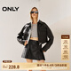 ONLY春夏時(shí)尚潮流短裙高腰PU百褶裙半身裙女|12436S004 H1Z 黑色 S (160) 64A