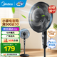 美的（Midea）電風(fēng)扇家用風(fēng)扇 落地扇 立式輕音節能強風(fēng)電扇 宿舍降溫循環(huán)柔風(fēng)自然風(fēng)桌面小風(fēng)扇 【7葉低噪】SAF35MA
