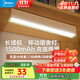 美的（Midea） LED小夜燈臥室柔光充電式床頭燈小臺燈節能免安裝磁吸護眼臺燈 【充插兩用】三檔色溫+無(wú)極調光
