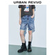 UR2025夏季新款女裝休閑復古水洗毛須牛仔短褲UYY850142