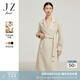 玖姿（JUZUI）JZ玖姿優(yōu)雅女神系列女裝22冬款雙面呢羊毛大衣 杏色 M