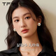 TFY大珍珠耳釘999純銀女2025新款爆款輕奢高級感氣質(zhì)大氣方圓臉耳環(huán) 【16mm珍珠耳釘】999銀針