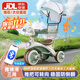 貝趣兒童三輪車(chē)1-3歲腳踏車(chē)寶寶遛娃神器嬰兒推車(chē)溜溜車(chē)三合一手推車(chē) 【護欄轉向推桿+遮陽(yáng)棚+藍牙】 綠 推騎兩用0-6歲溜娃小孩自行車(chē)