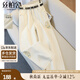 絲柏舍新中式牛仔褲2025秋裝新款女裝國(guó)風(fēng)高腰水洗長(zhǎng)款闊腿褲