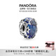 潘多拉（PANDORA）幽藍(lán)星河玻璃串飾藍(lán)色925銀星星串珠時(shí)尚生日禮物送女友 790015C00 均碼