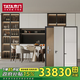 【國(guó)家補(bǔ)貼】TATA木門 全屋定制門墻柜套餐臥室門3樘 廚衛(wèi)門2樘 背景墻入戶門定制柜 