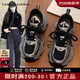 CAMILA KSENIA休閑鞋女款2025新款春夏輕便運(yùn)動(dòng)鞋厚底增高透氣老爹鞋 黑色 37