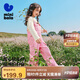 迷你巴拉寬松牛仔背帶褲女童寶寶柔軟甜美背帶褲長褲春秋新品