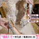 OLJ奢侈高端品牌高跟鞋女不累腳珍珠一字扣婚鞋七夕生日送女友禮物 銀色 37 (跟高9cm)3
