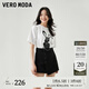 VEROMODA牛仔褲女2025新款含棉高腰百搭牛仔短褲3253019 黑牛仔色 L