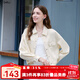 百圖betu女裝2025秋季新款短外套潮流純棉百搭牛仔外套上衣女2507T32 杏色 L