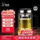 希諾抗菌玻璃杯雙層高檔辦公水杯男2025新款帶手柄泡茶杯子XN-9005KT