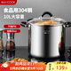 美廚（maxcook）湯鍋304不銹鋼 復(fù)底高湯鍋26cm 燃?xì)鉅t電磁爐通用MCT3394